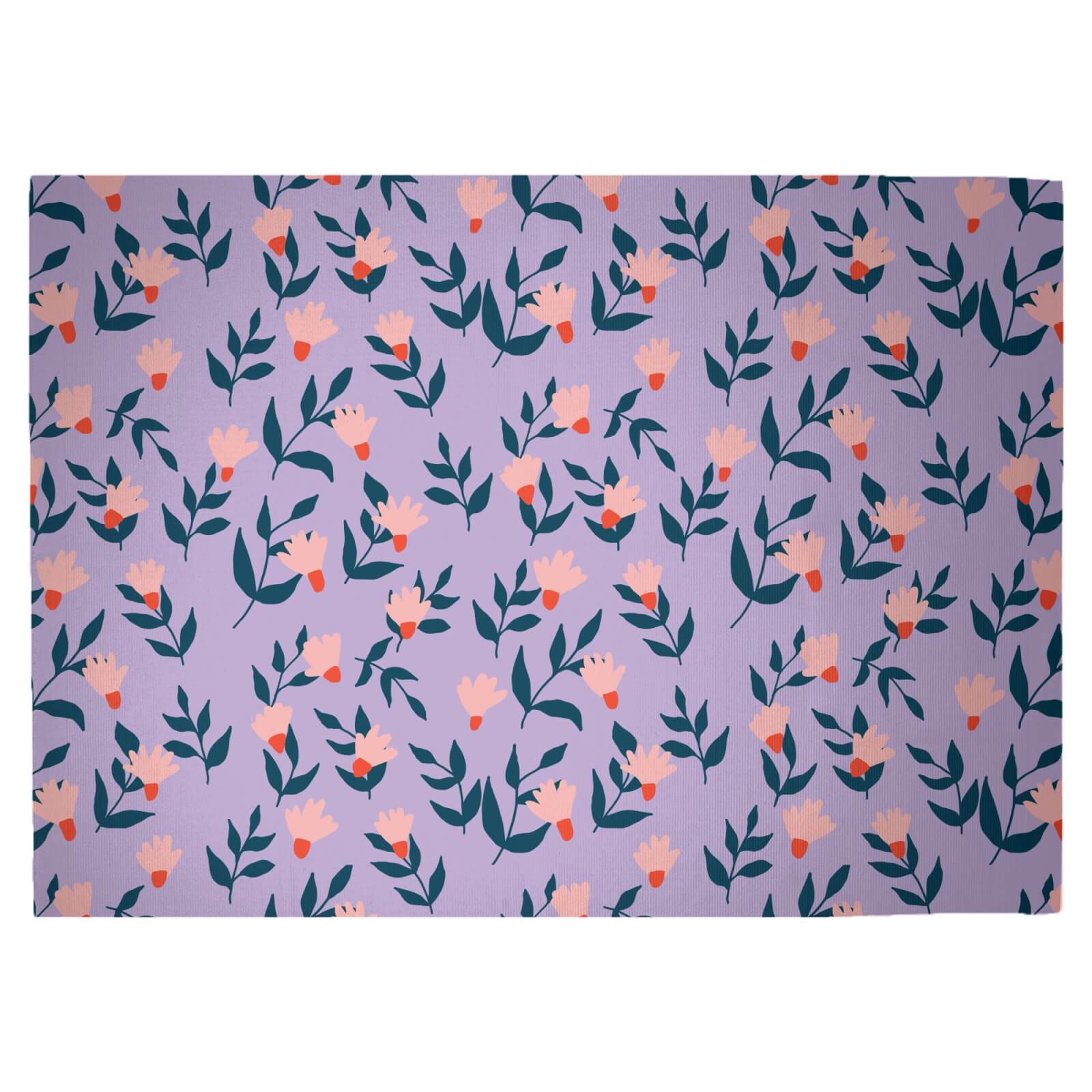 Wild Flowers Woven Rug - Large