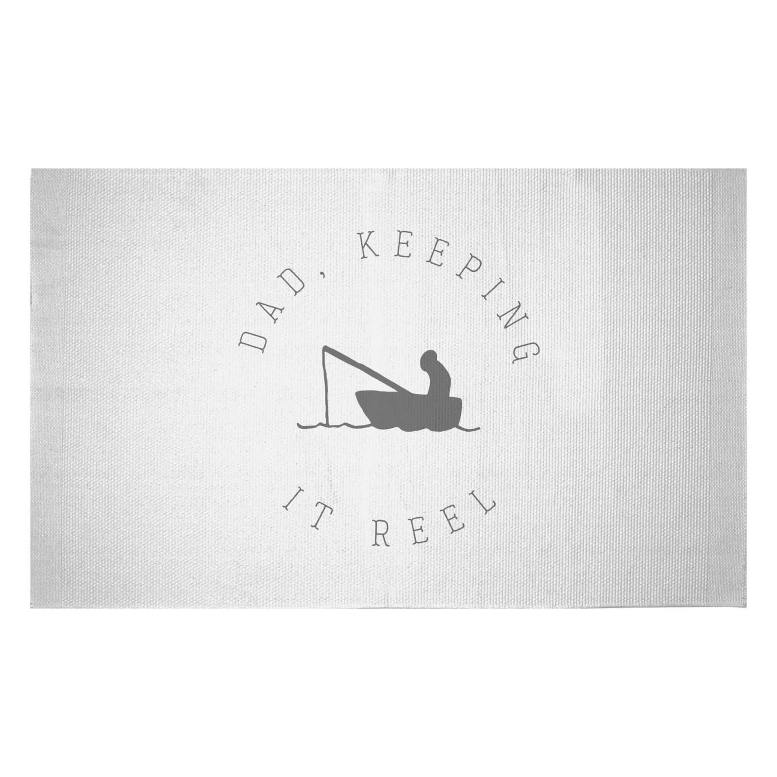 Dad, Keeping It Reel Woven Rug - Small