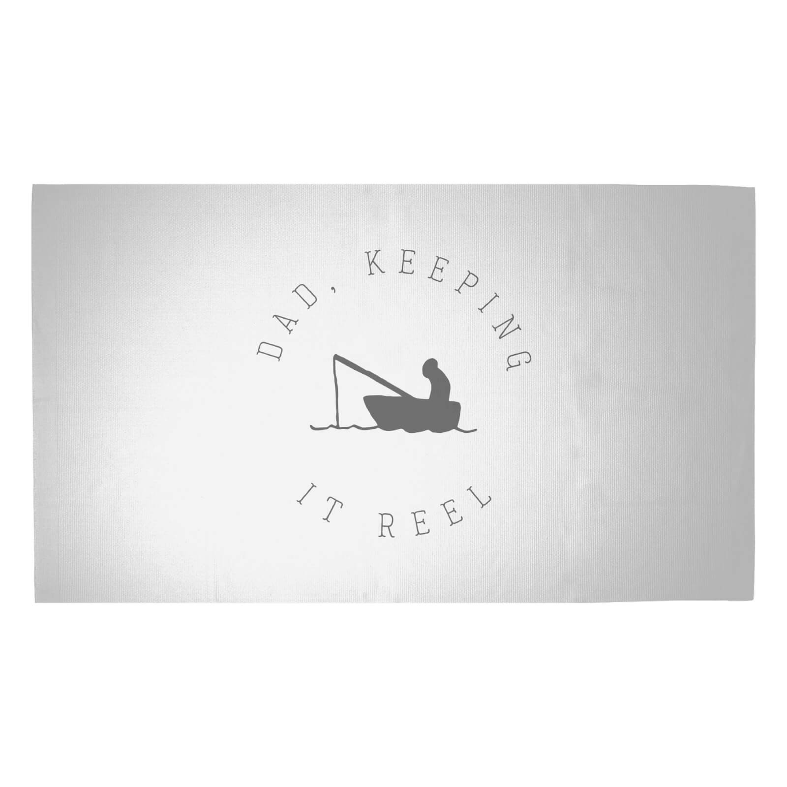 Dad, Keeping It Reel Woven Rug - Medium