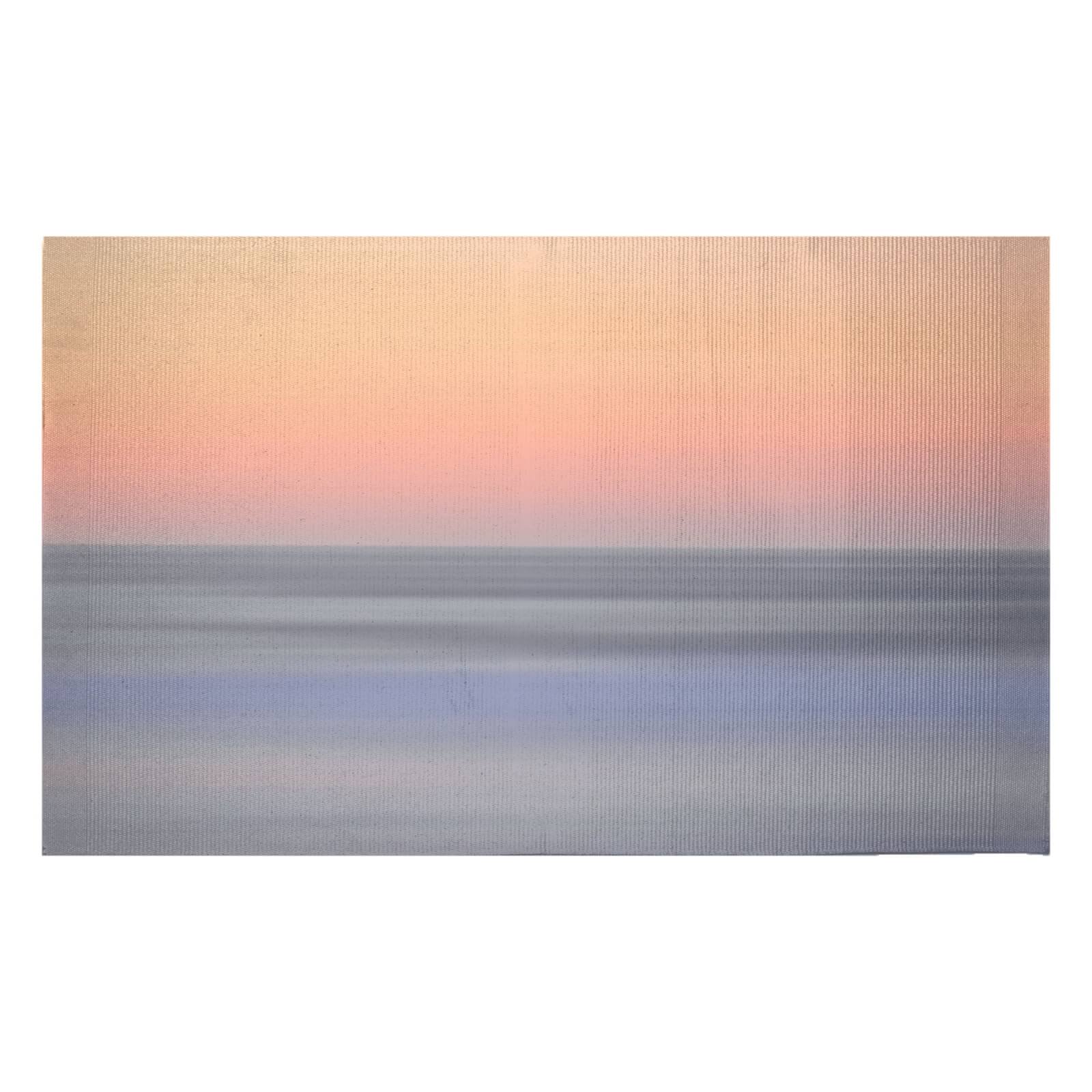 Sunset Orange Blue Woven Rug - Small