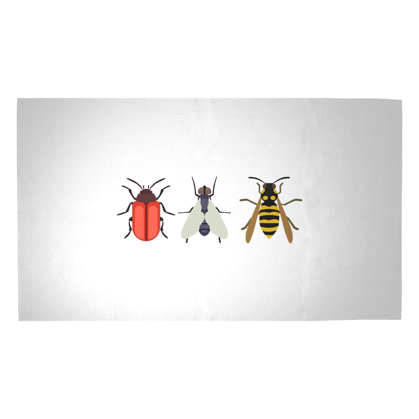 Three Insects Woven Rug - Medium