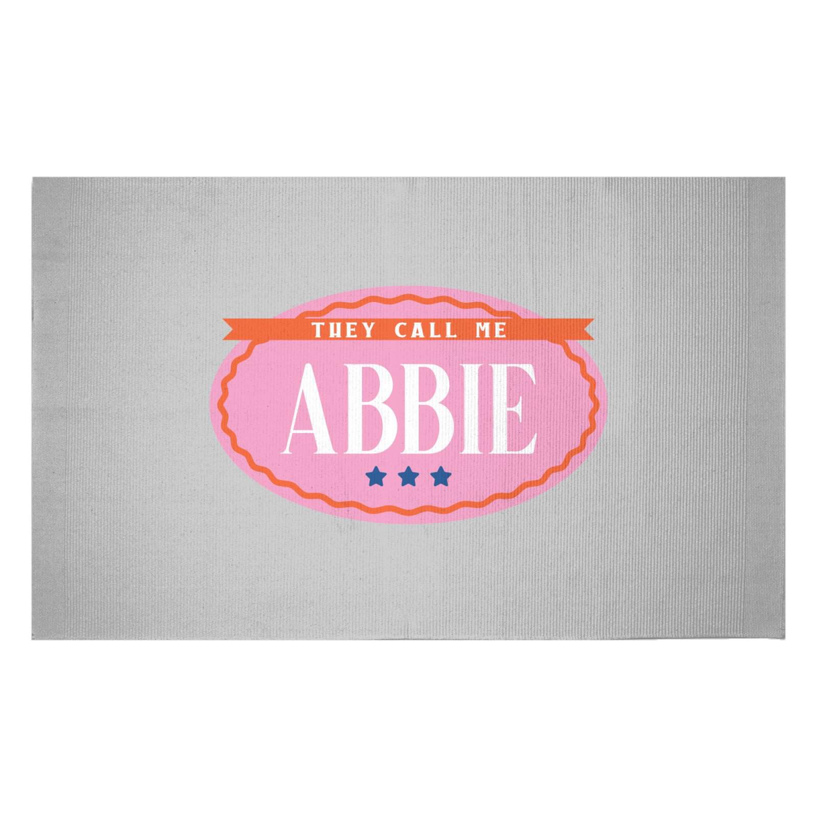 They Call Me Abbie Woven Rug - Small