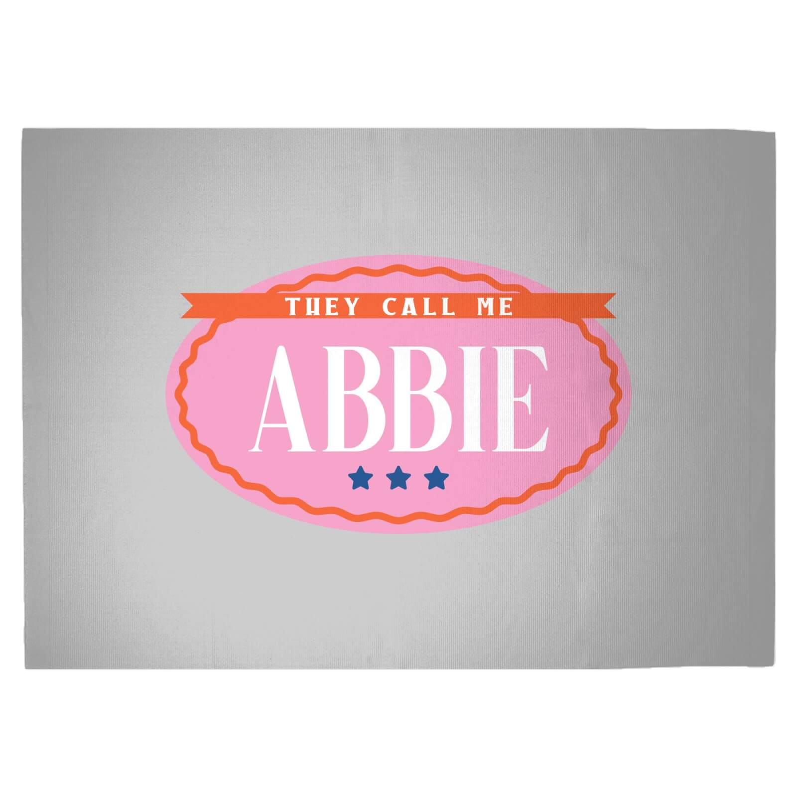 They Call Me Abbie Woven Rug - Large