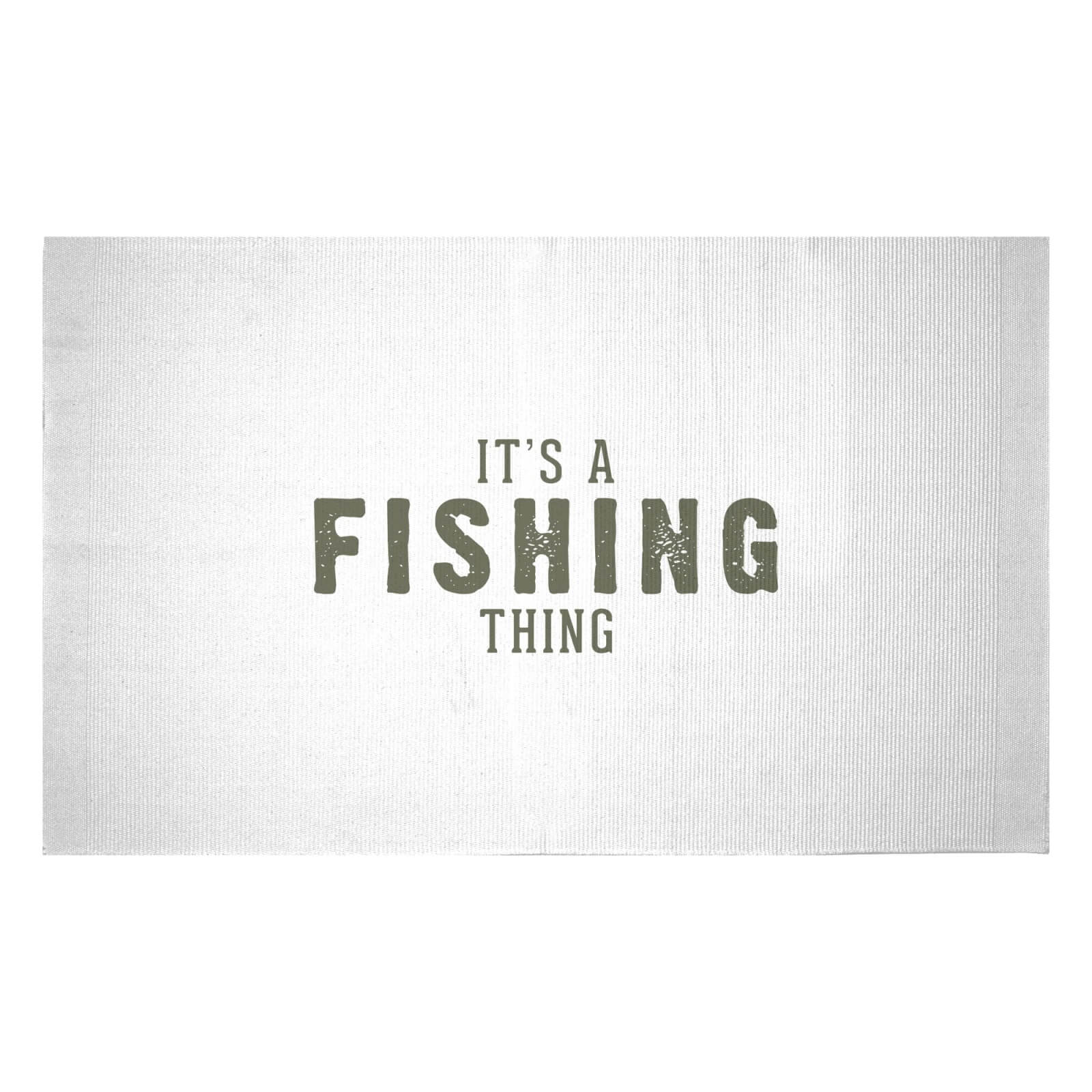 It's A Fishing Thing Woven Rug - Small