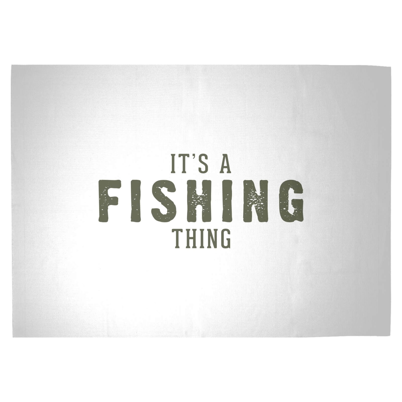 It's A Fishing Thing Woven Rug - Large
