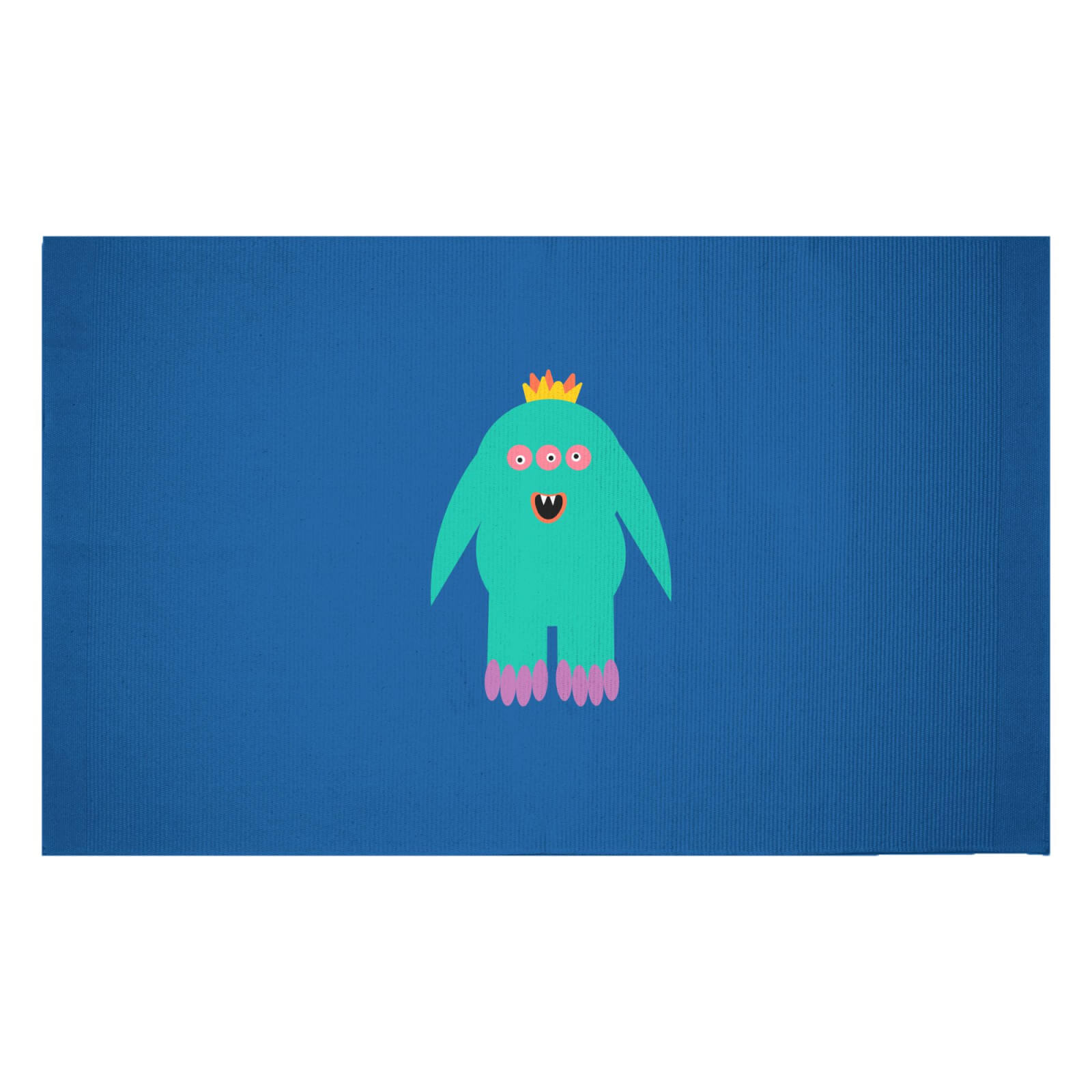 Funny Monster Woven Rug - Small