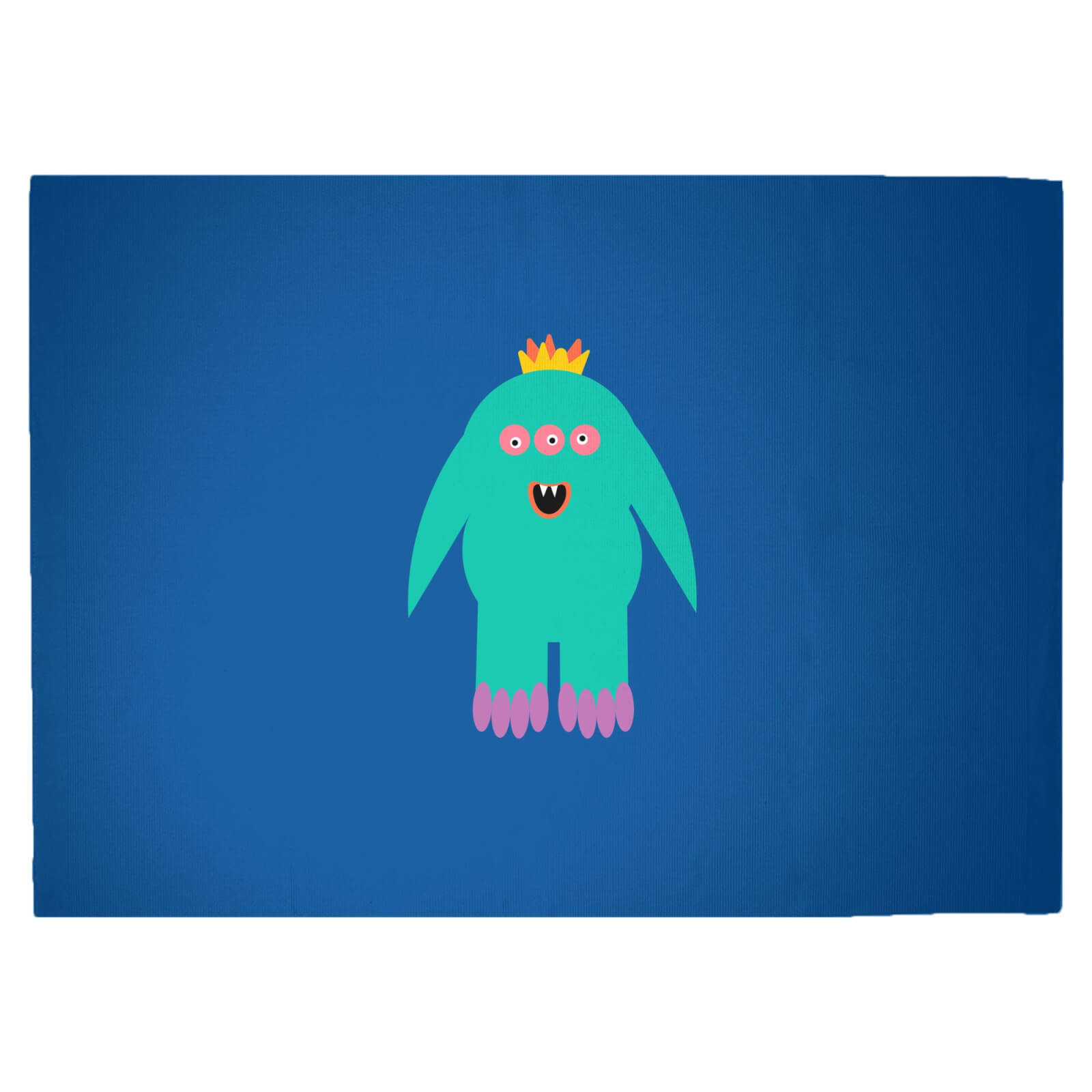 Funny Monster Woven Rug - Large