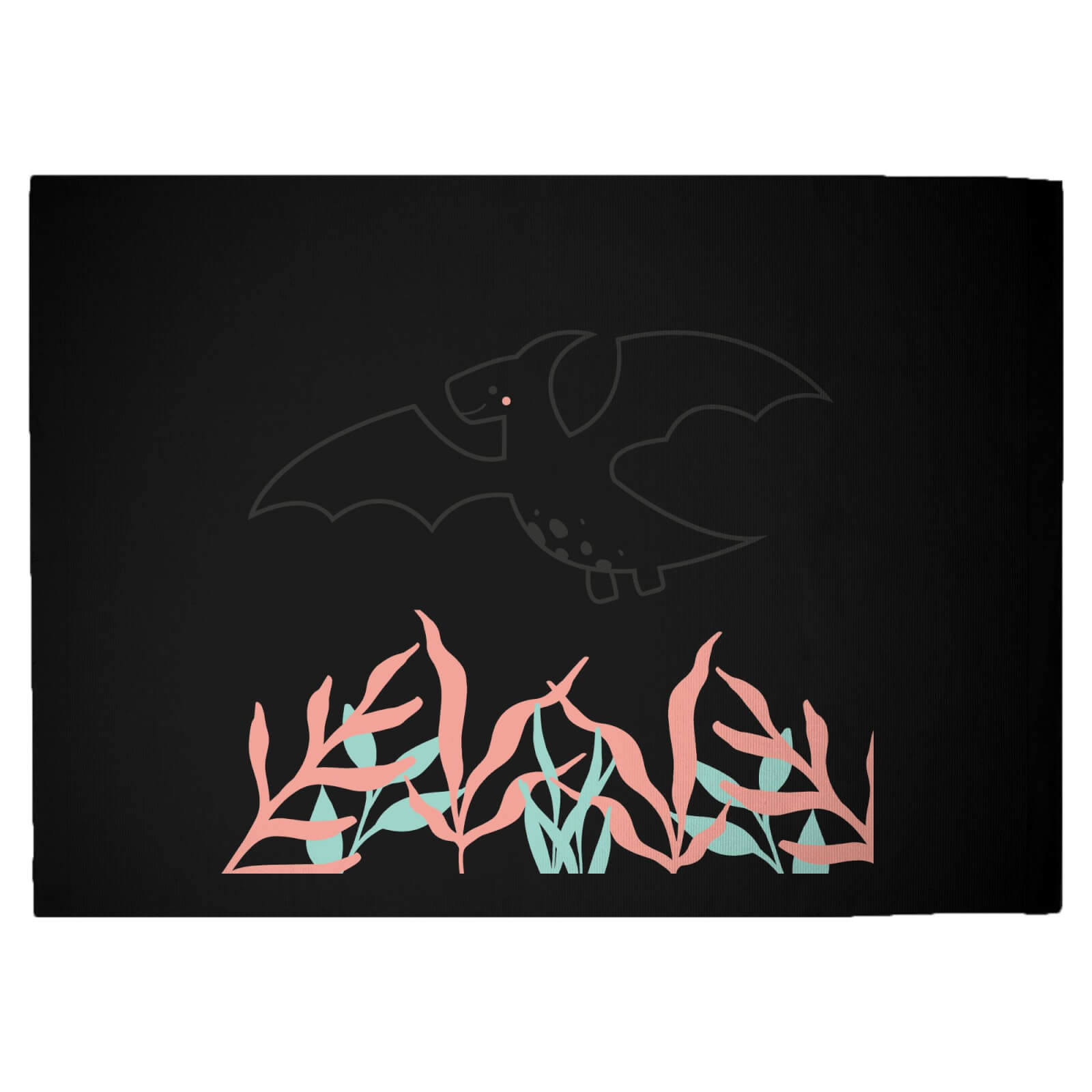 Pastel Pterodactyl Woven Rug - Large