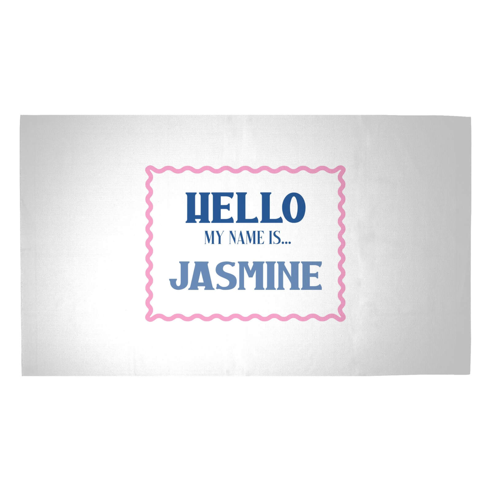 Hello My Name Is Jasmine Woven Rug - Medium
