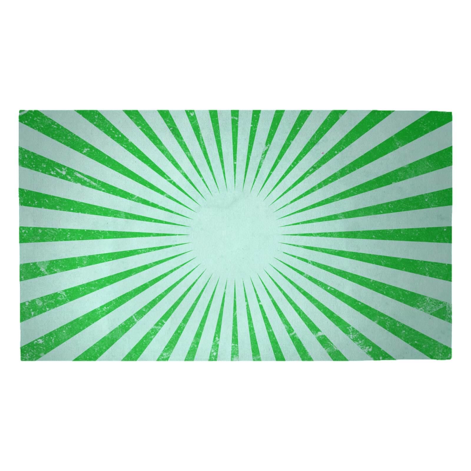 Circus Beams Green Woven Rug - Medium
