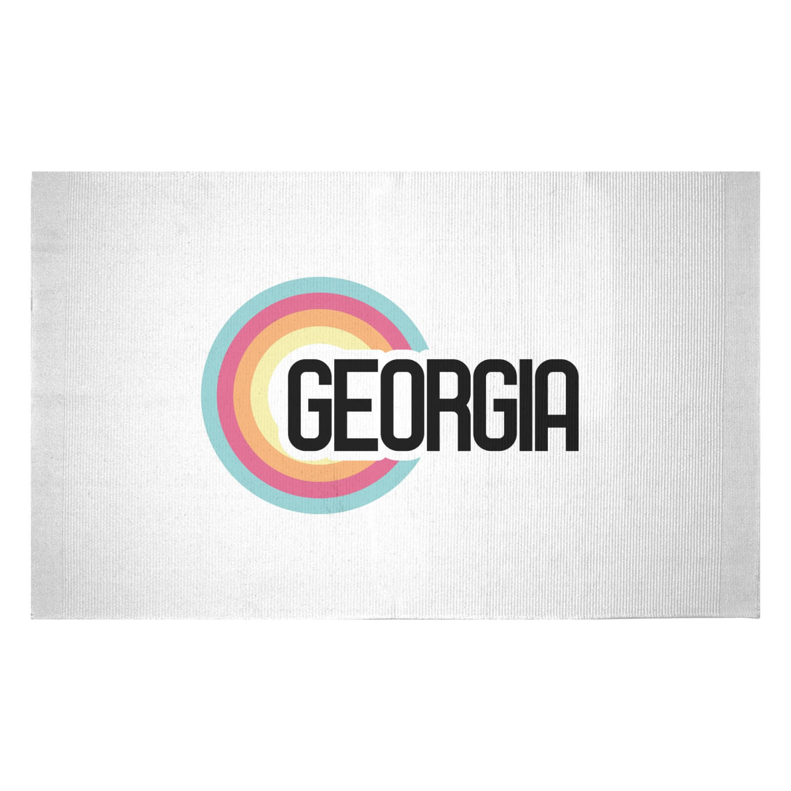 Georgia Rainbow Woven Rug - Small