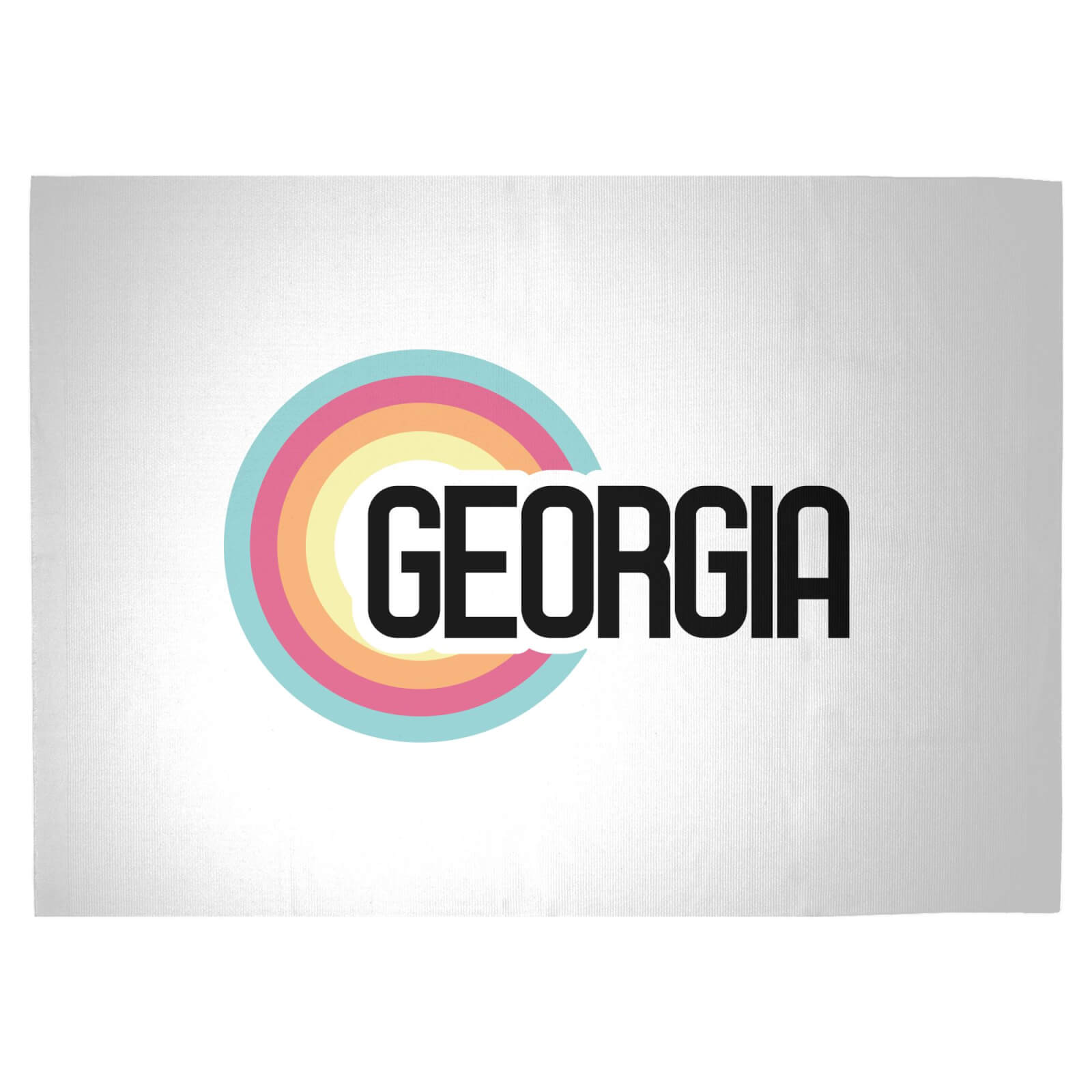 Georgia Rainbow Woven Rug - Large