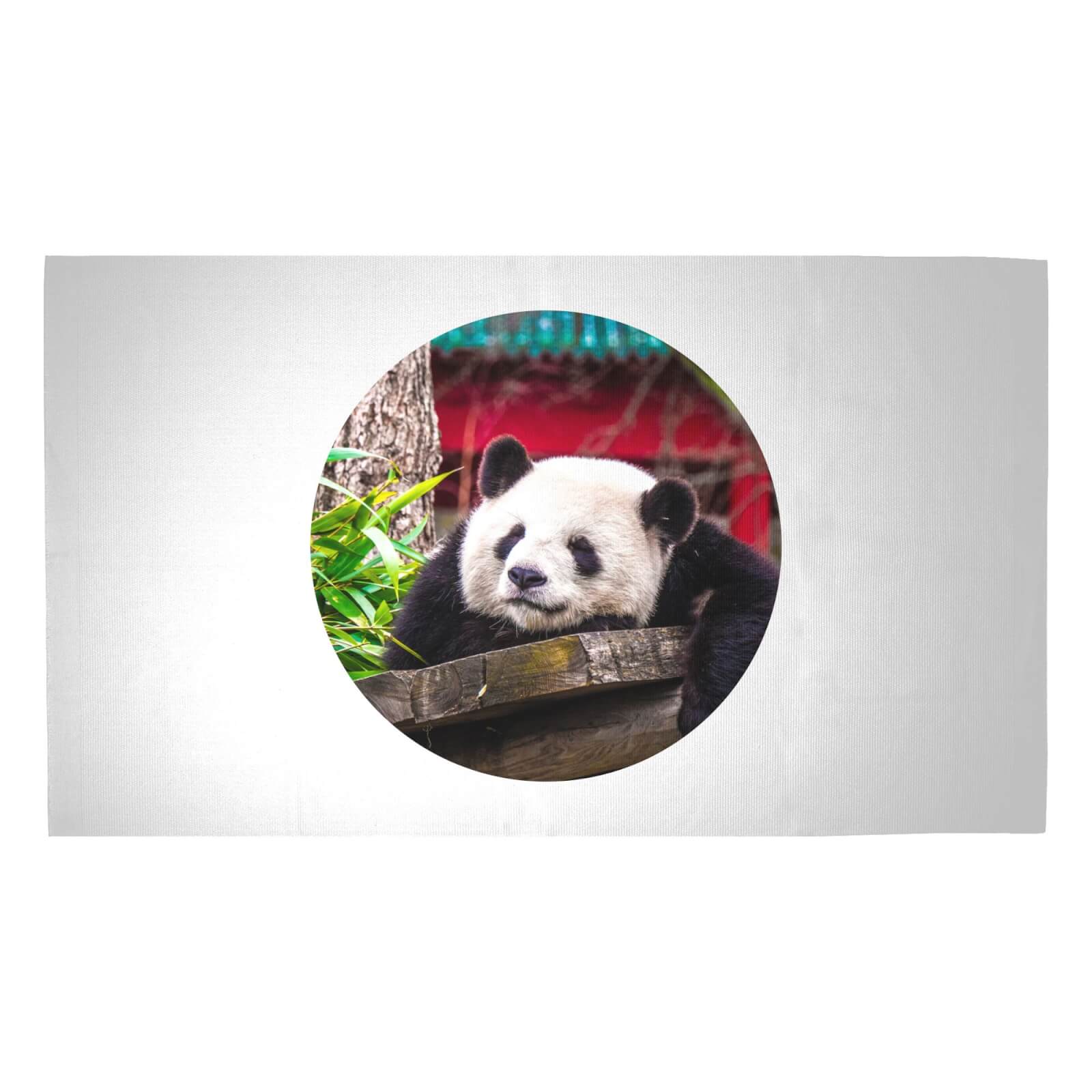 Lazy Panda Woven Rug - Medium