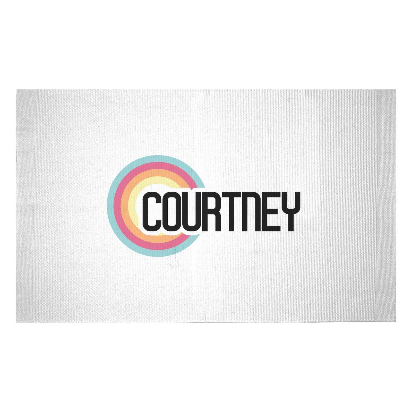 Courtney Rainbow Woven Rug - Small