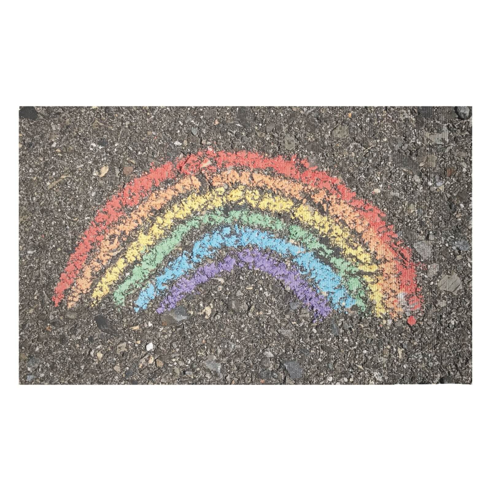 Chalk Rainbow Woven Rug - Small