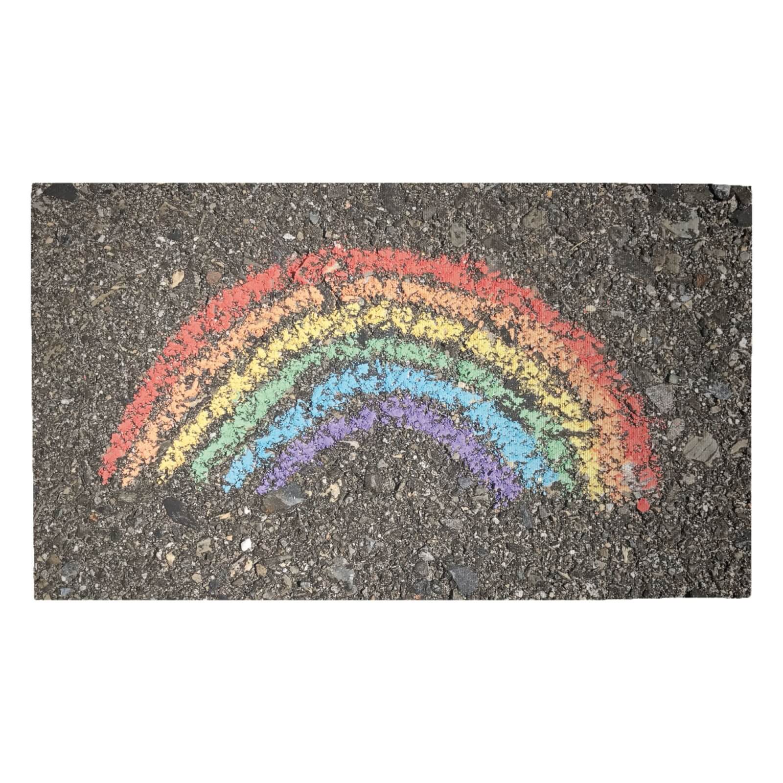 Chalk Rainbow Woven Rug - Medium