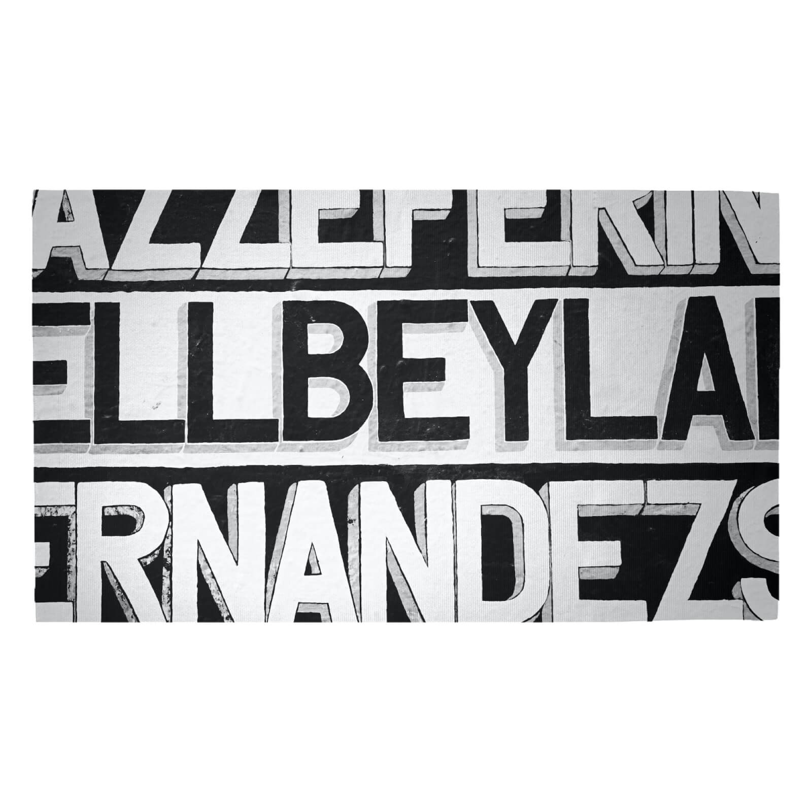 Typographic Woven Rug - Medium