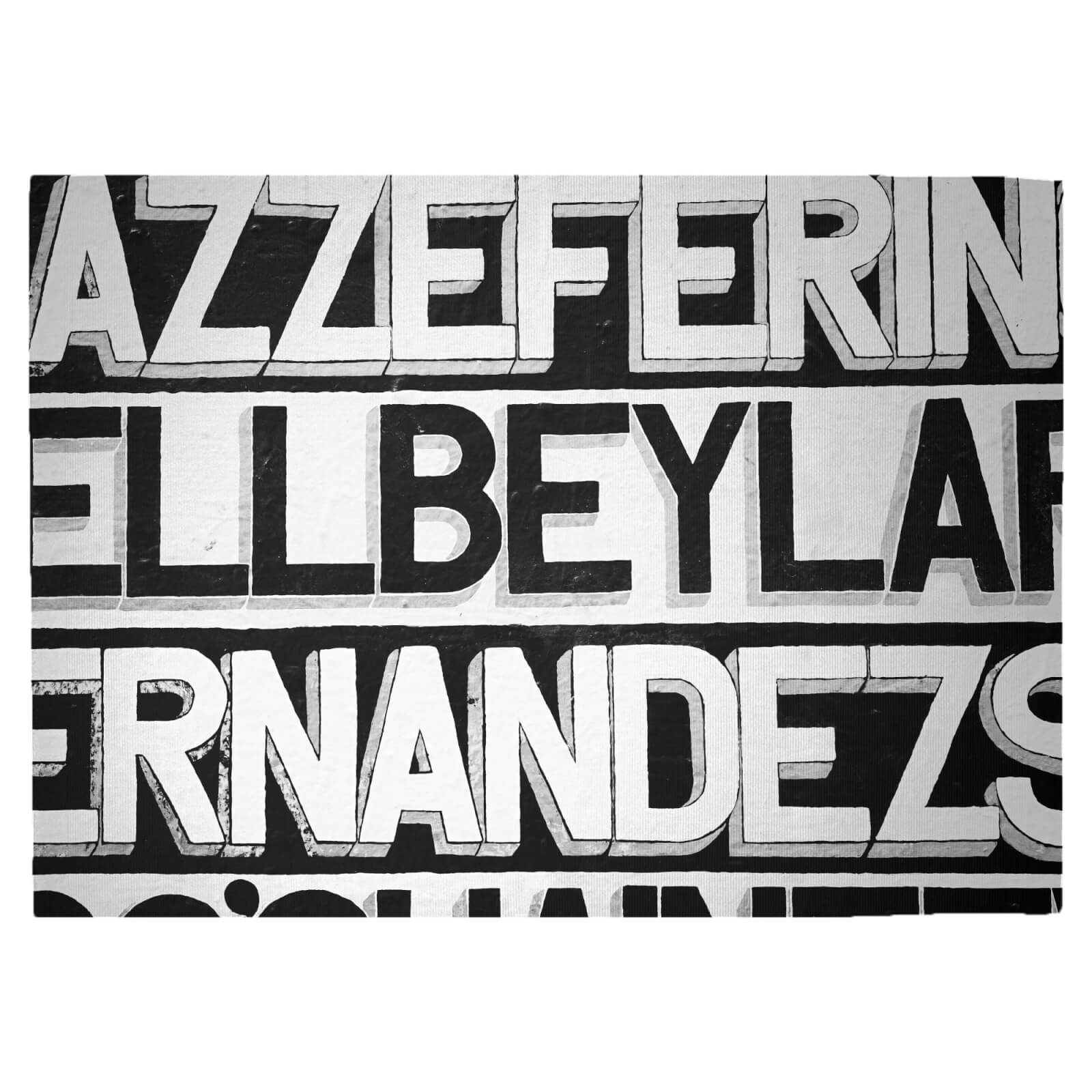 Typographic Woven Rug - Large