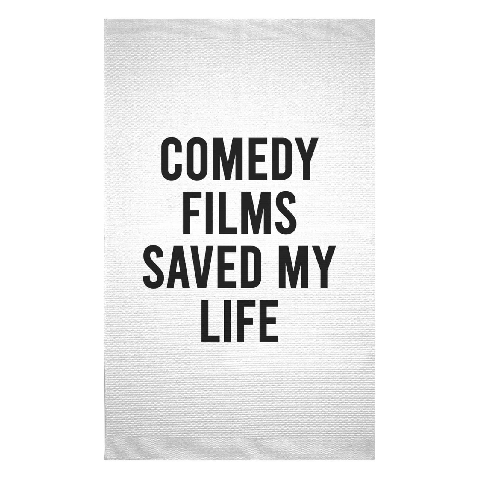 Comedy Films Saved My Life Woven Rug - Small