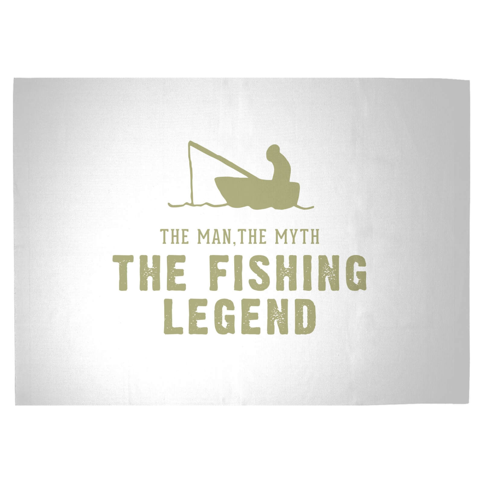 The Man, The Myth, The Fishing Legend Woven Rug - Large