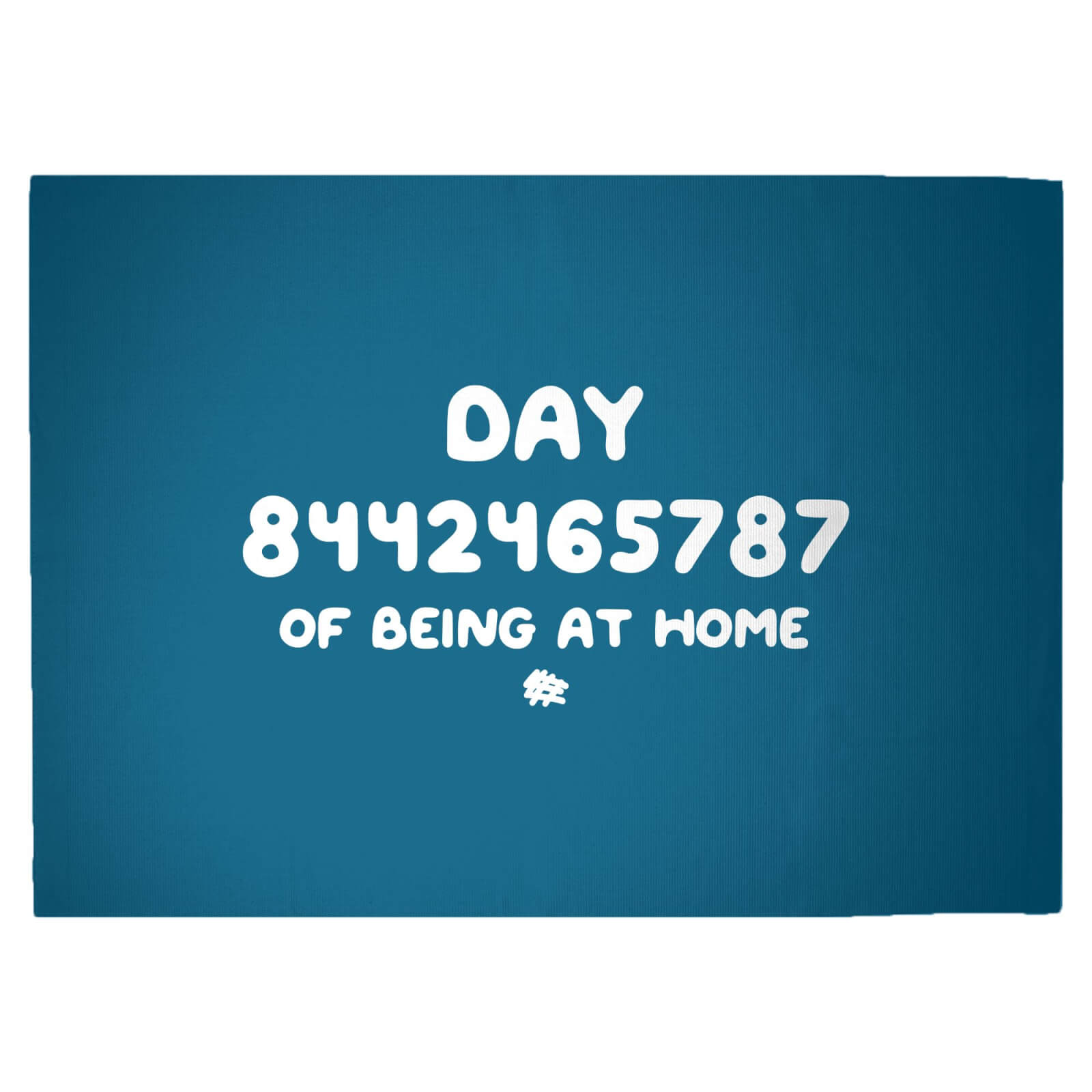 Day 8442465787 Of Quarantine Woven Rug - Large