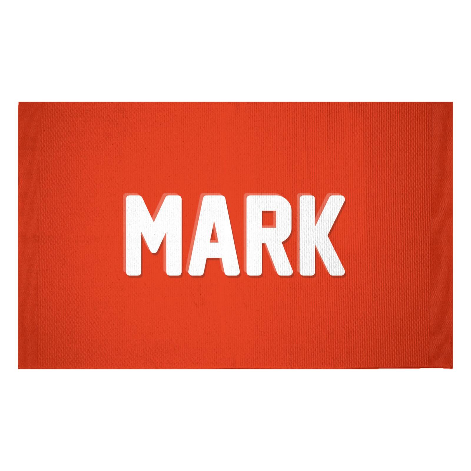Embossed Mark Woven Rug - Small