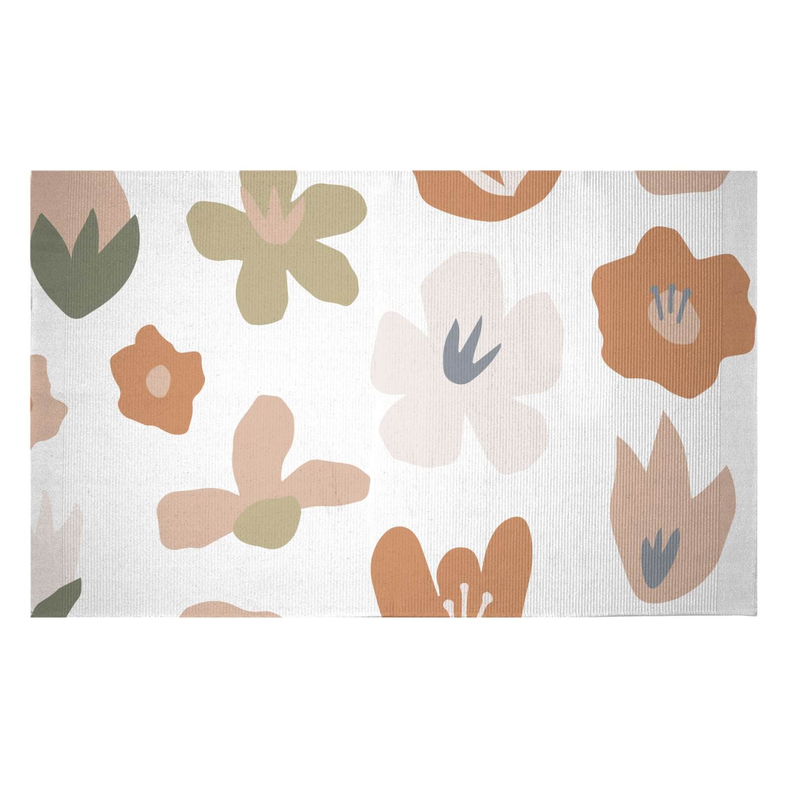 Flower Bed Woven Rug - Small