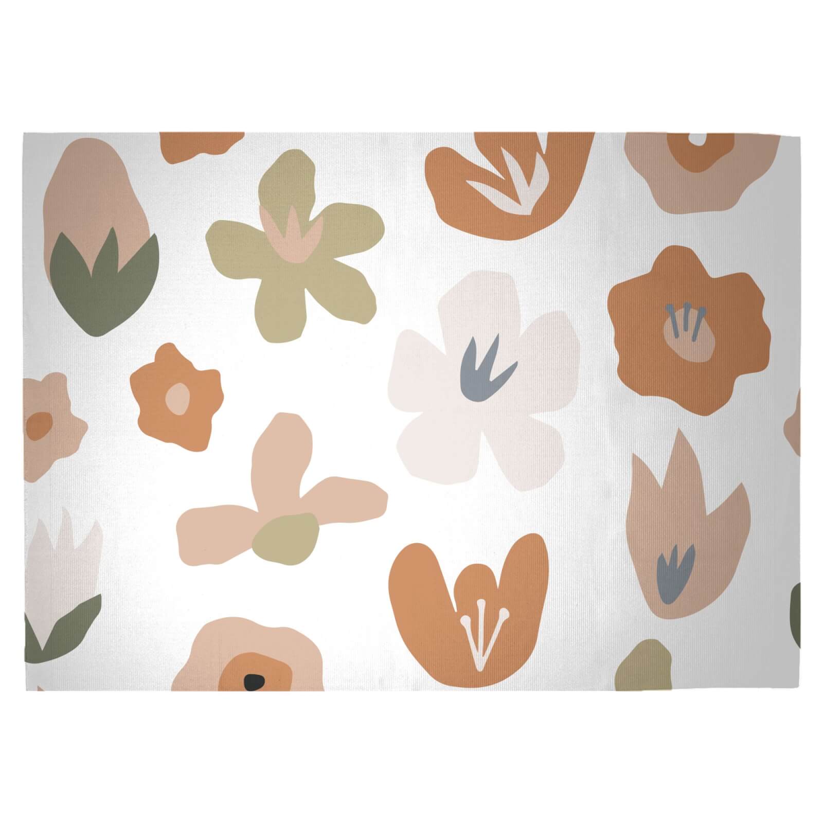 Flower Bed Woven Rug - Large