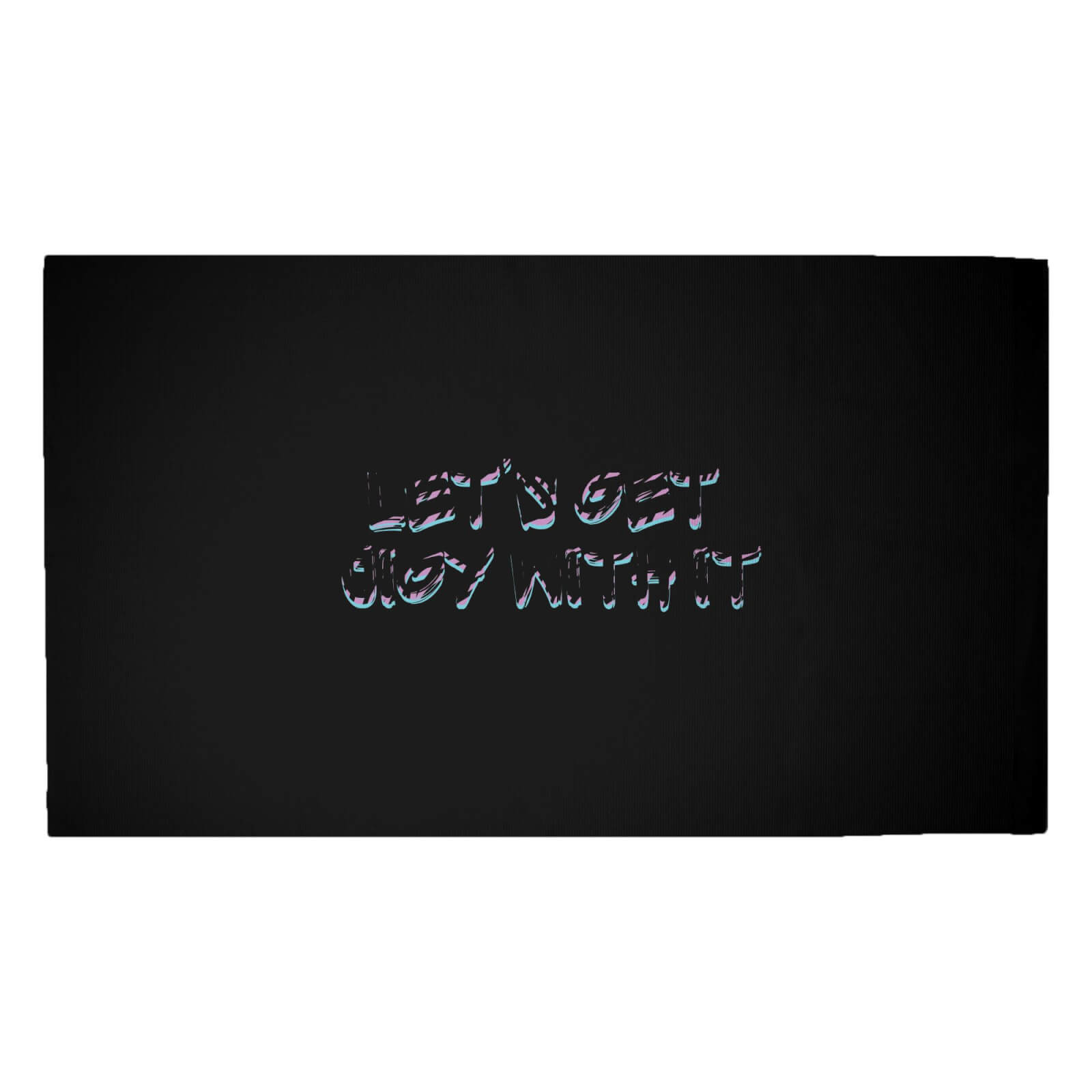 Let's Get Jigy With It Graphic Woven Rug - Medium