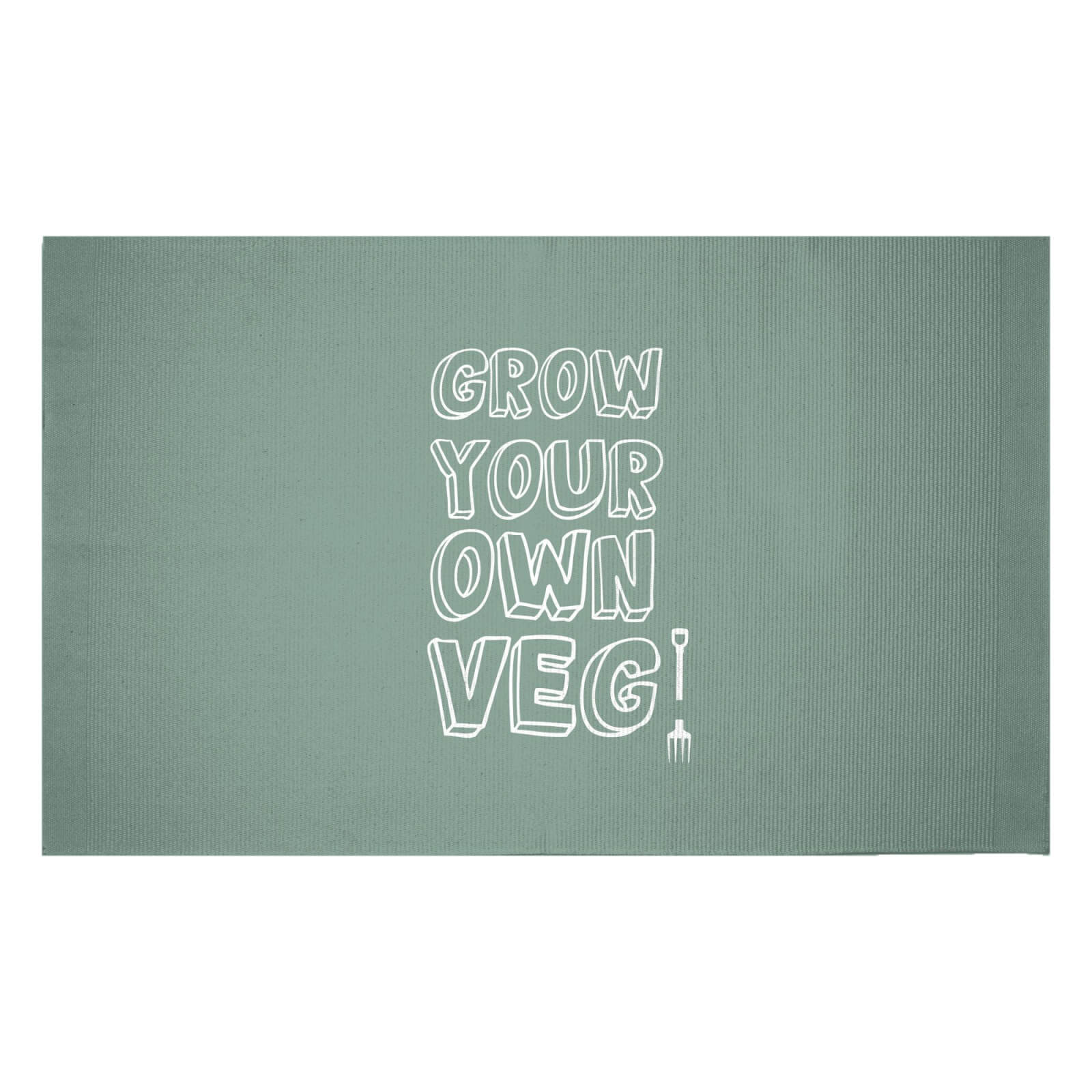 Grow Your Own Veg Woven Rug - Small
