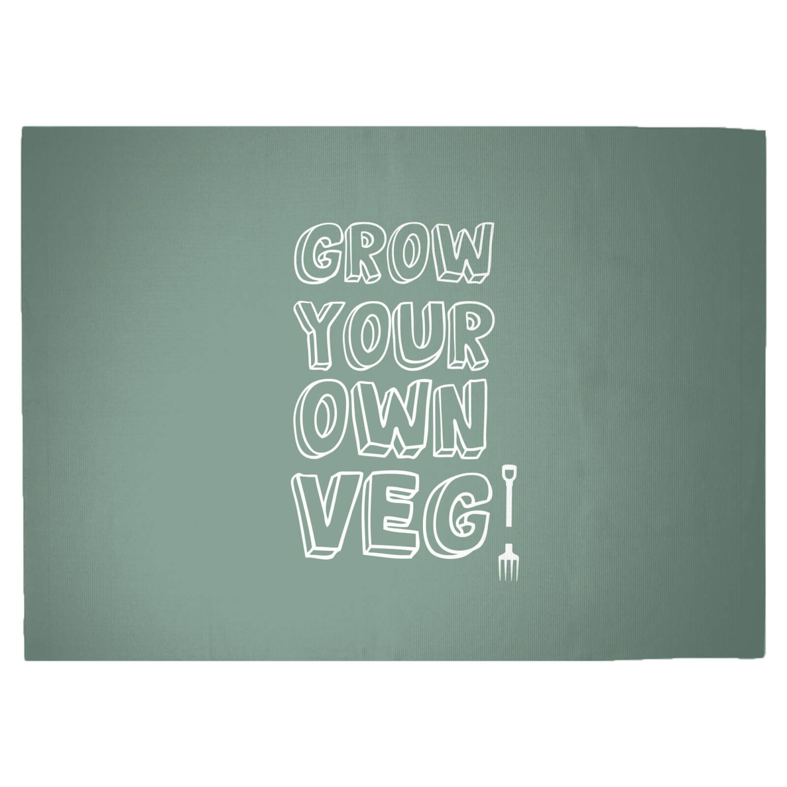Grow Your Own Veg Woven Rug - Large