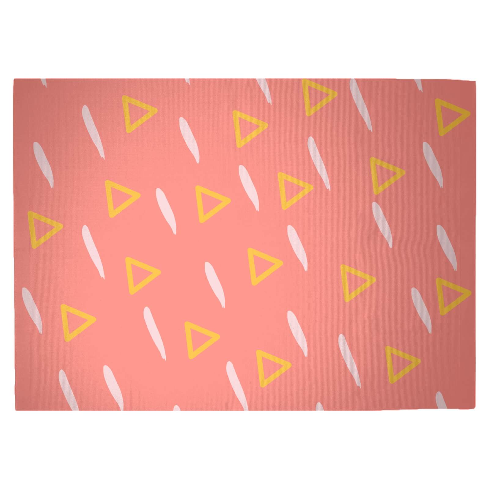 Lines And Triangles Woven Rug - Large