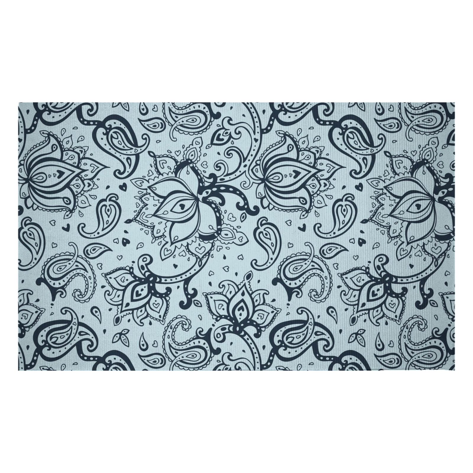 Mixed Paisley Woven Rug - Small
