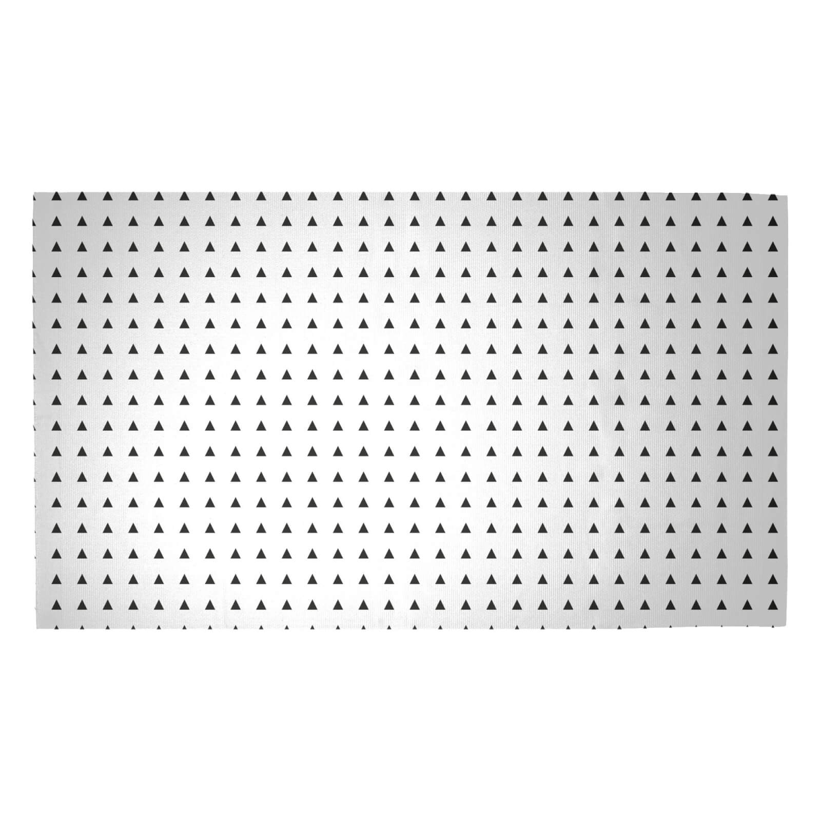 Geometric Triangles Woven Rug - Medium