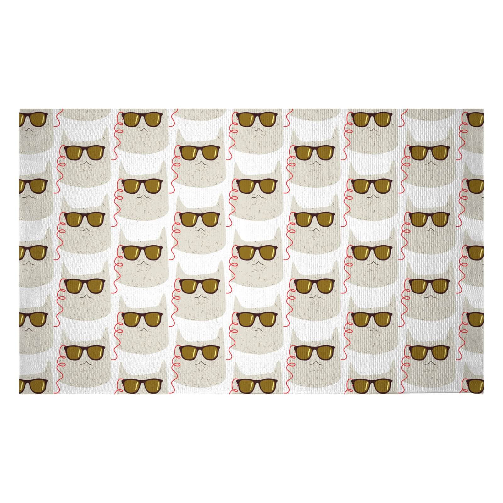 Cool Cat Woven Rug - Small