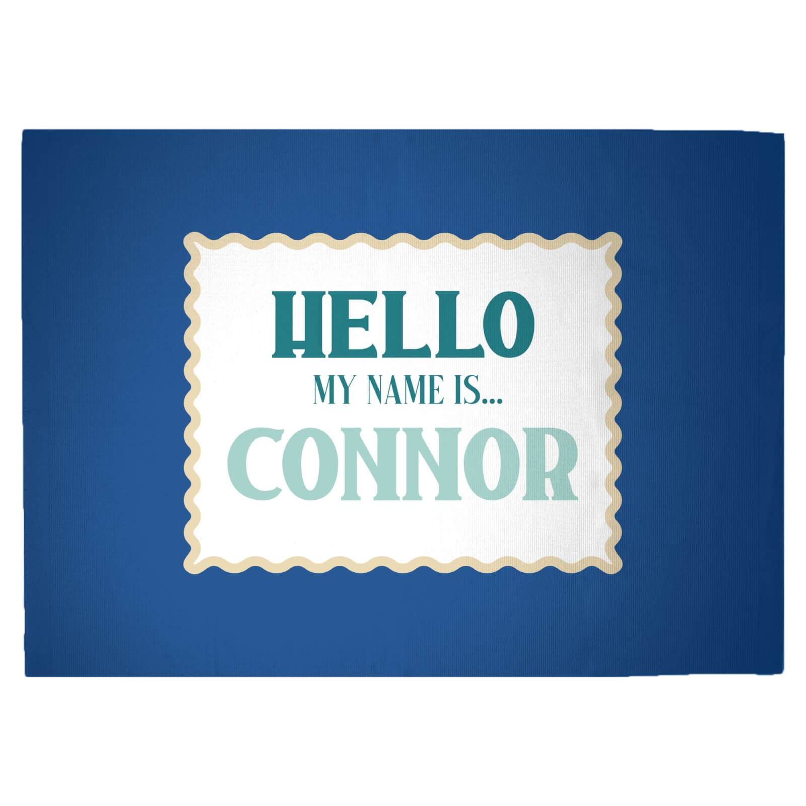 Hello, My Name Is Connor Woven Rug - Large