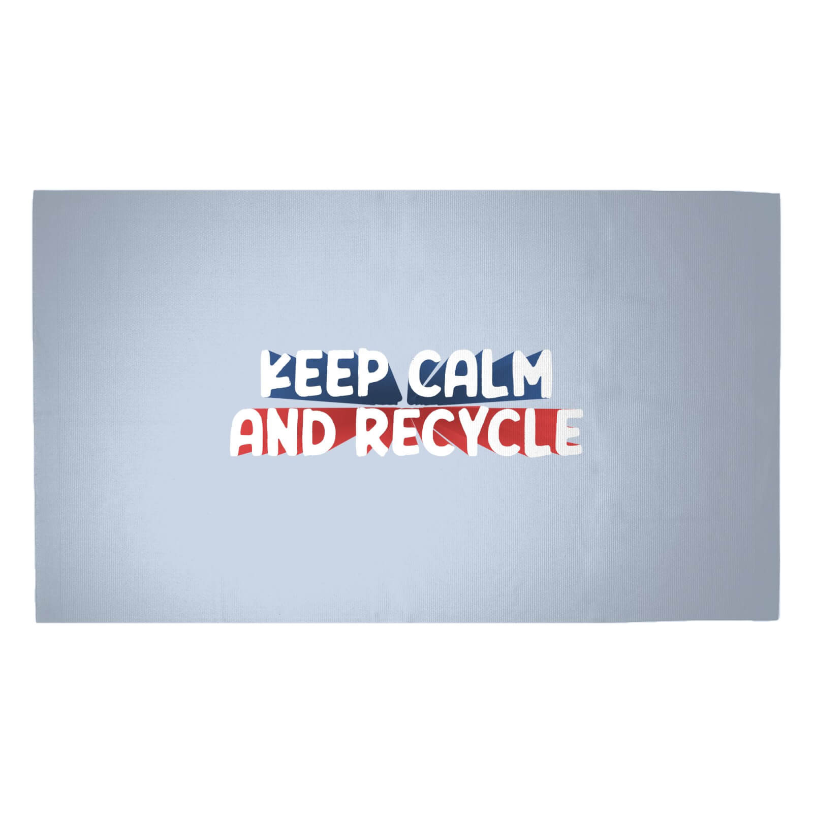 Keep Calm And Recycle Woven Rug - Medium