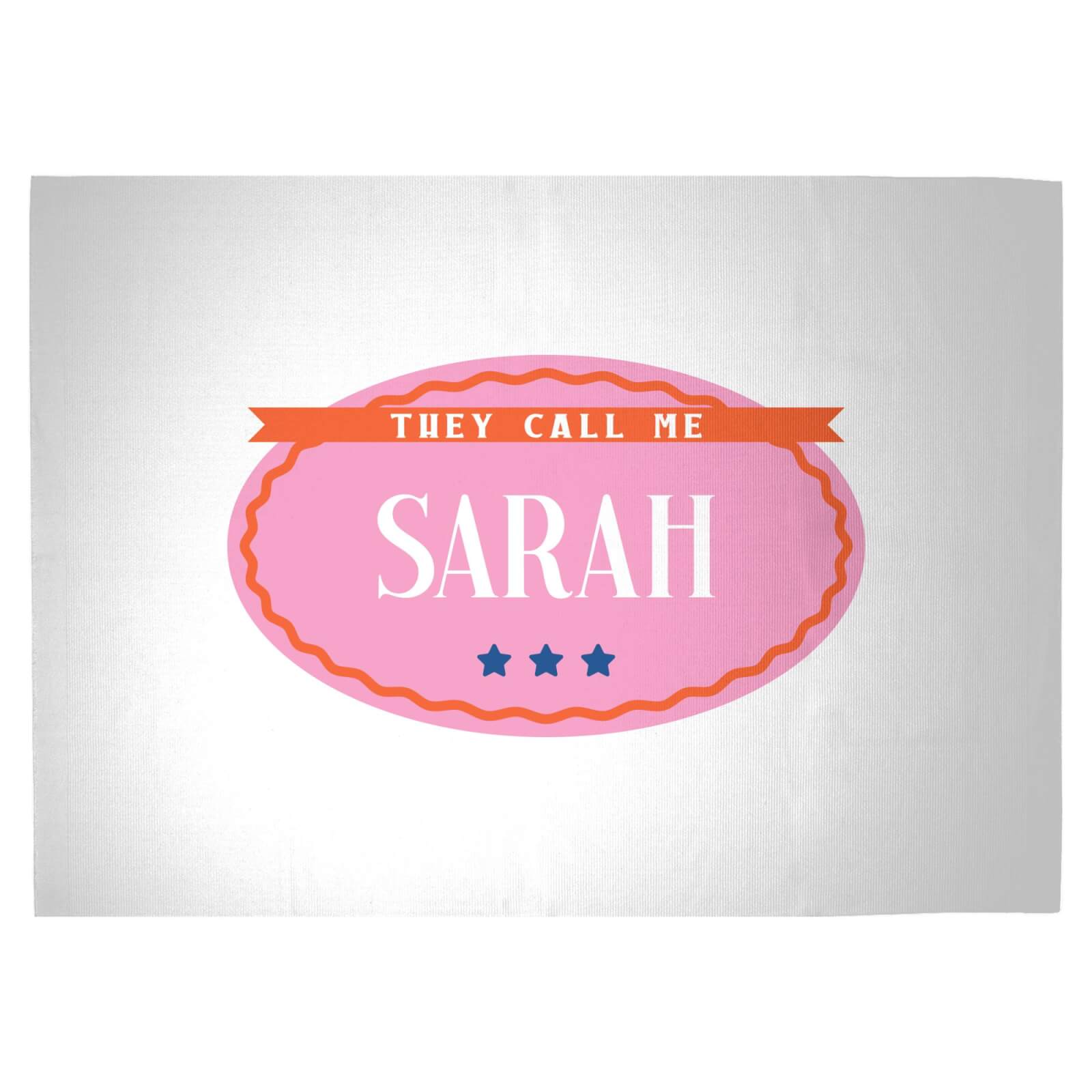 They Call Me Sarah Woven Rug - Large