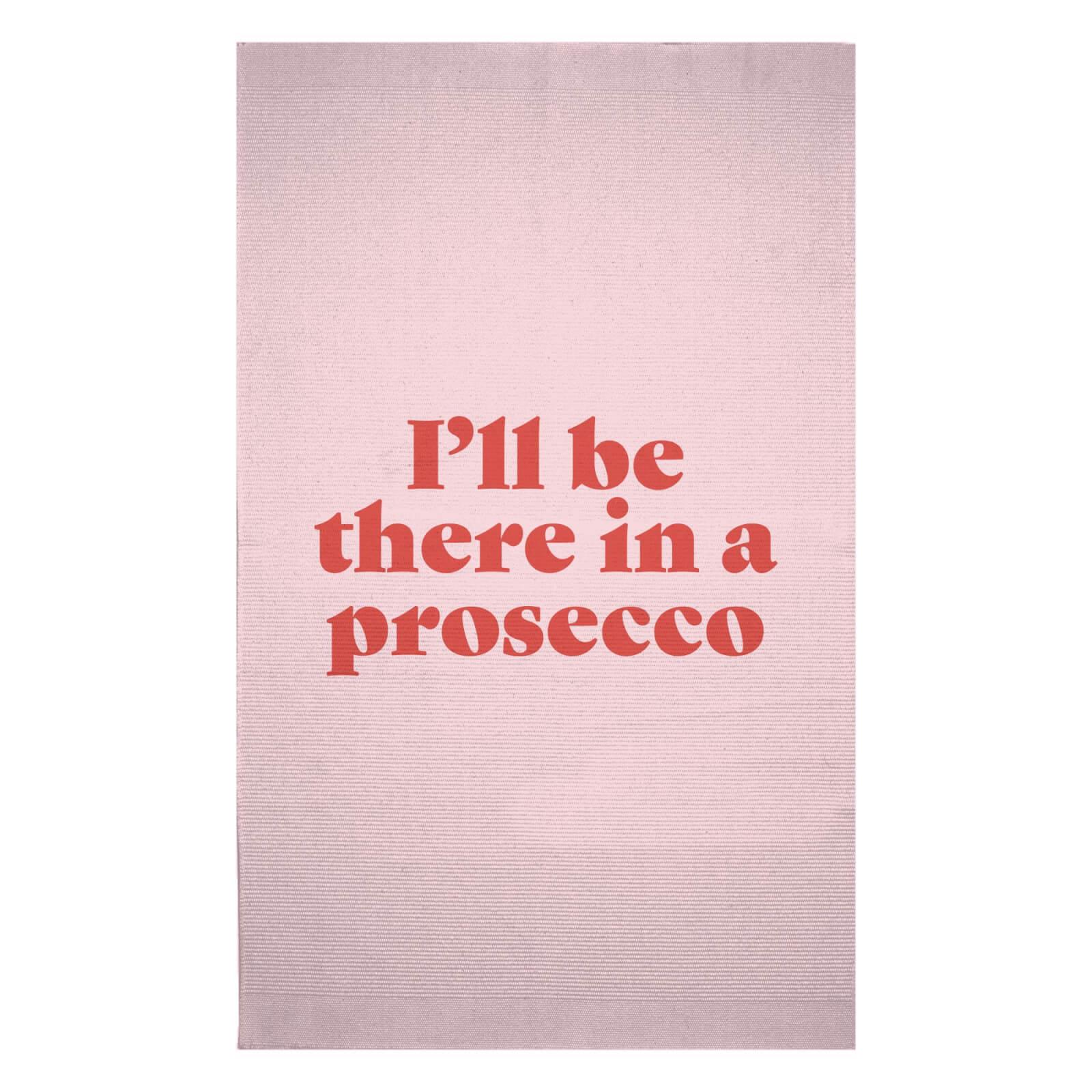 I'll Be There In A Prosecco Woven Rug - Small