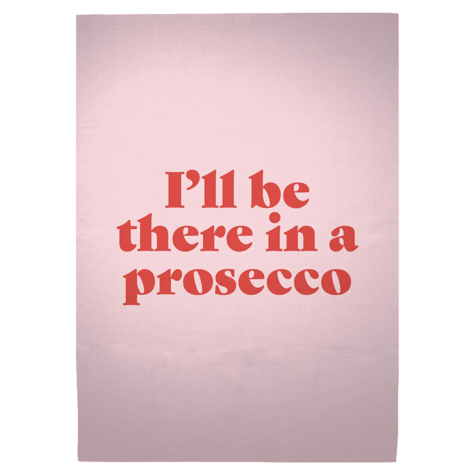 I'll Be There In A Prosecco Woven Rug - Large