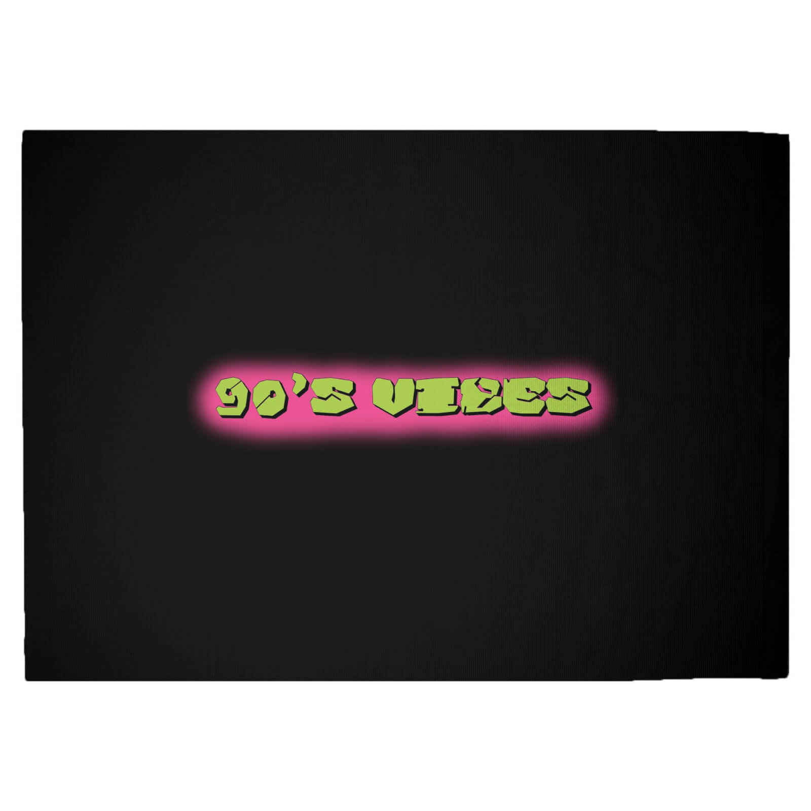 90's Vibes Graphic Woven Rug - Large