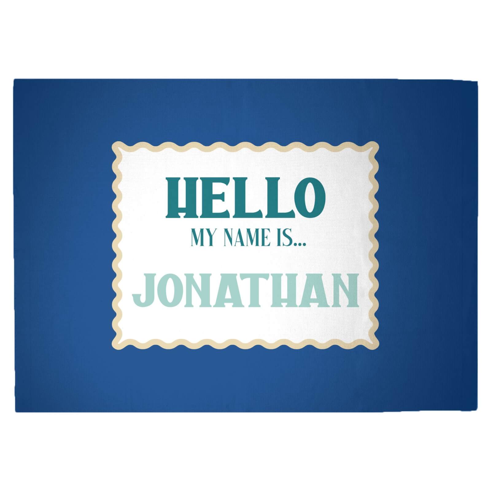 Hello, My Name Is Jonathan Woven Rug - Large