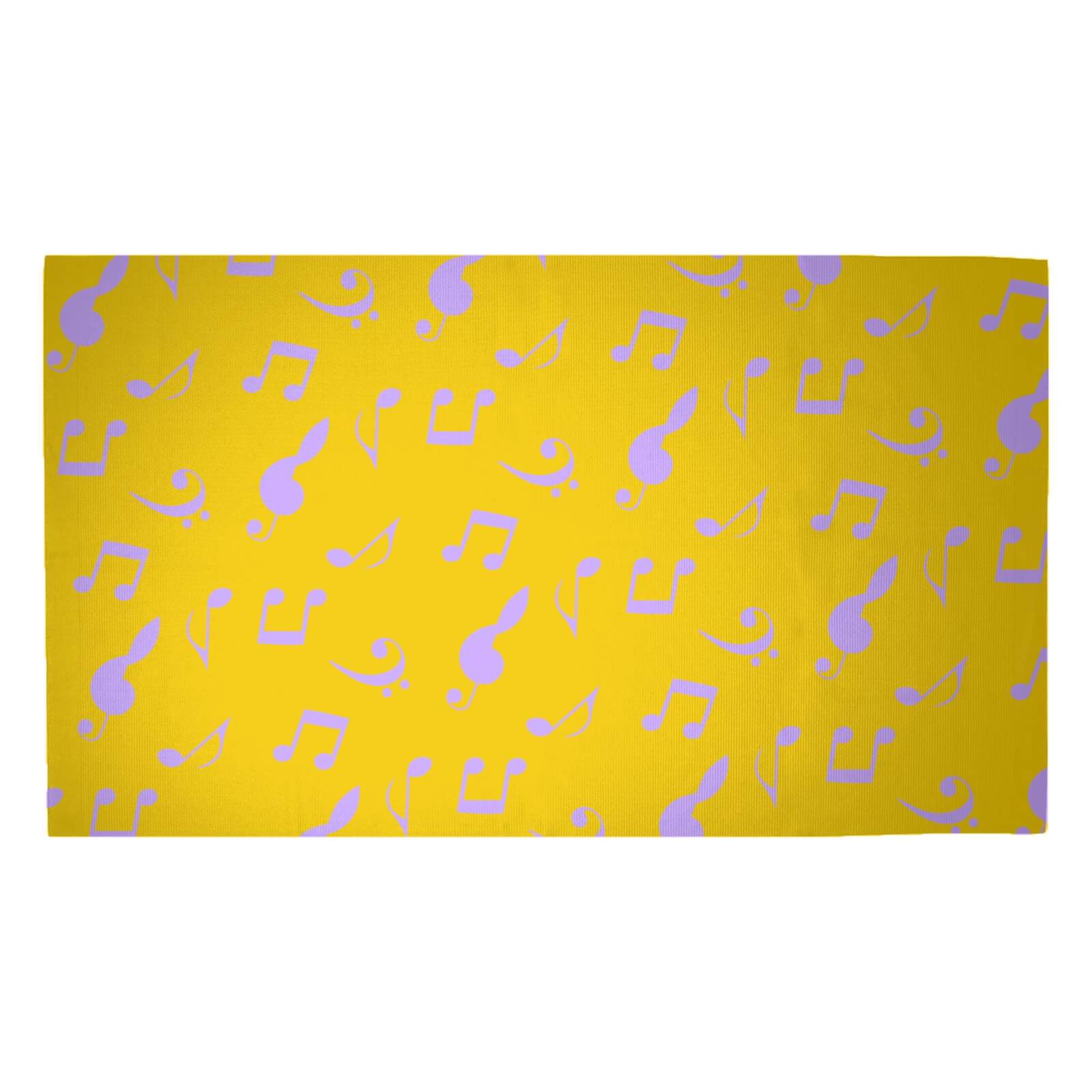 Music Notes Woven Rug - Medium