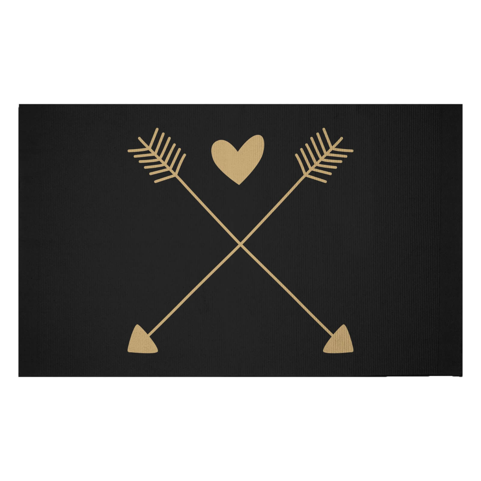 Hearts And Arrows Woven Rug - Small