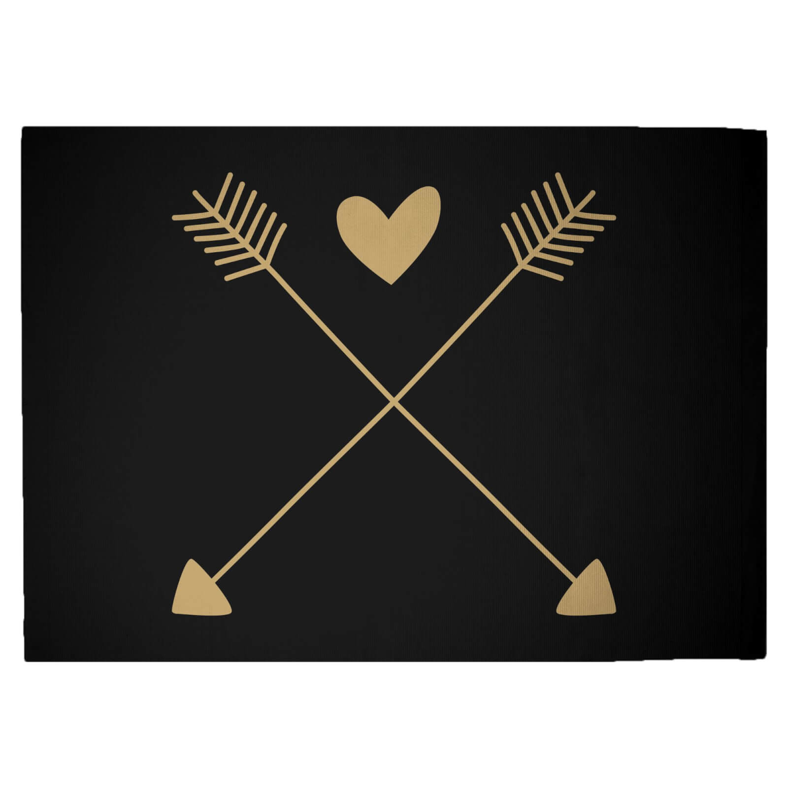 Hearts And Arrows Woven Rug - Large