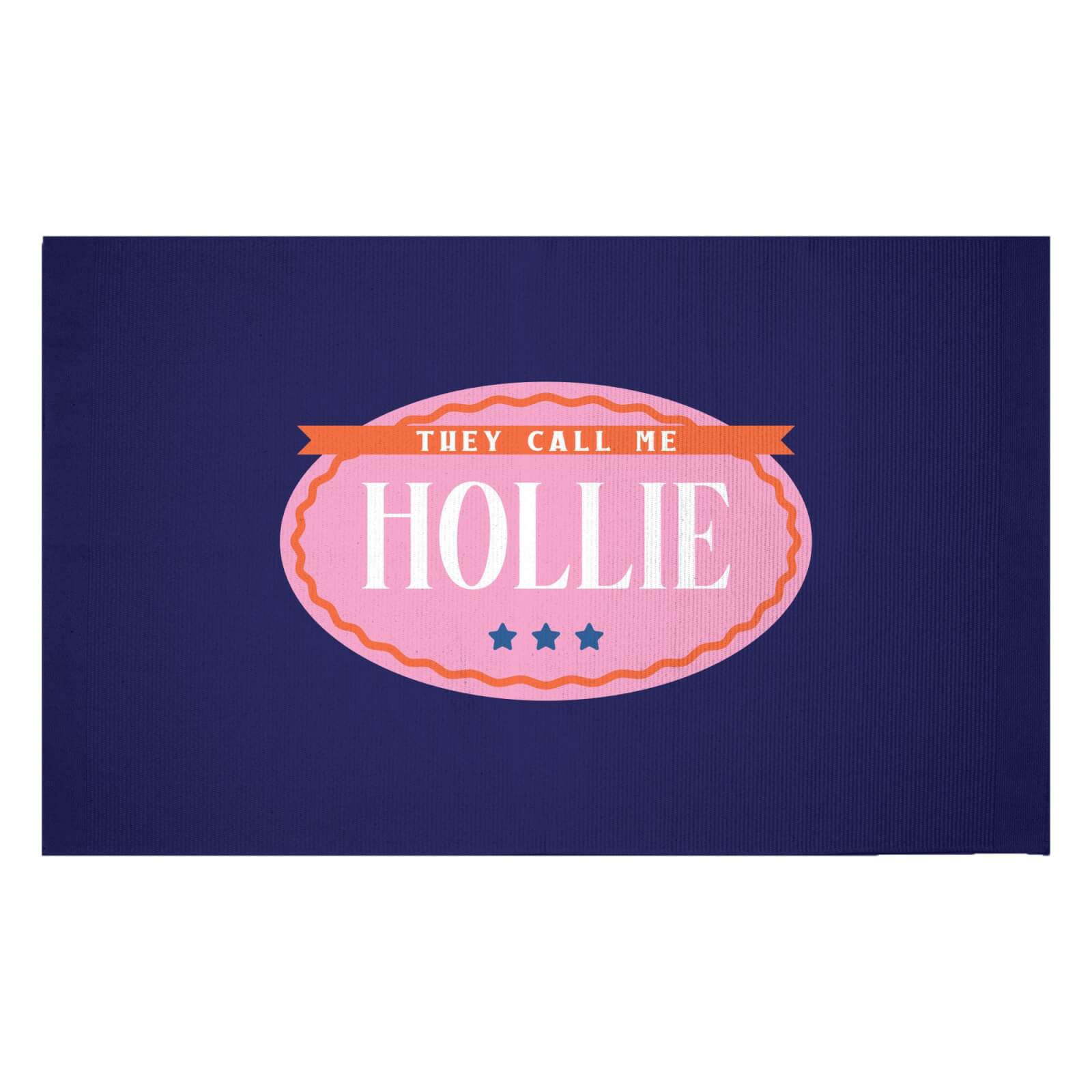 They Call Me Hollie Woven Rug - Small
