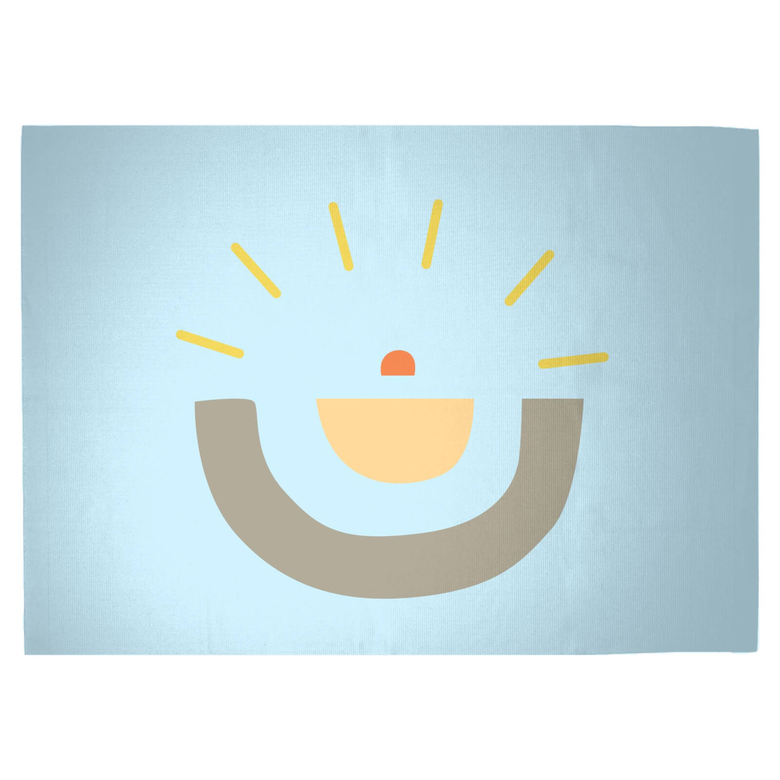 Abstract Sun Woven Rug - Large