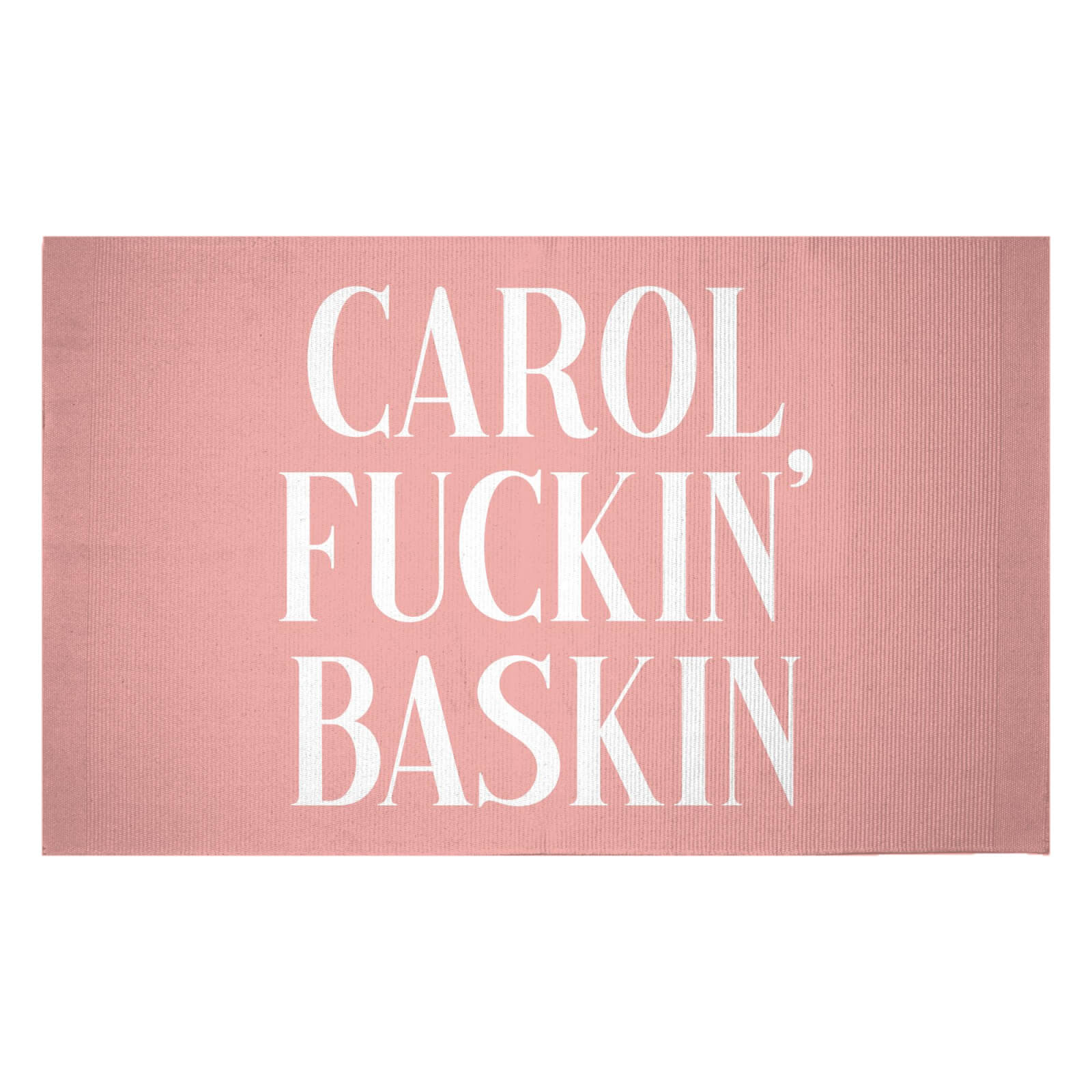 Carol Fuckin' Baskin Woven Rug - Small