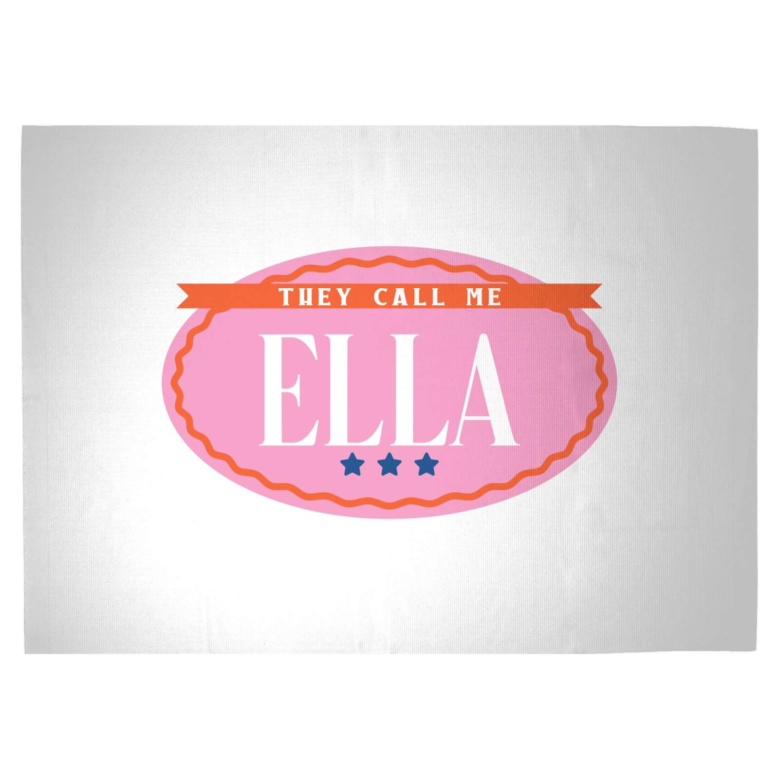 They Call Me Ella Woven Rug - Large