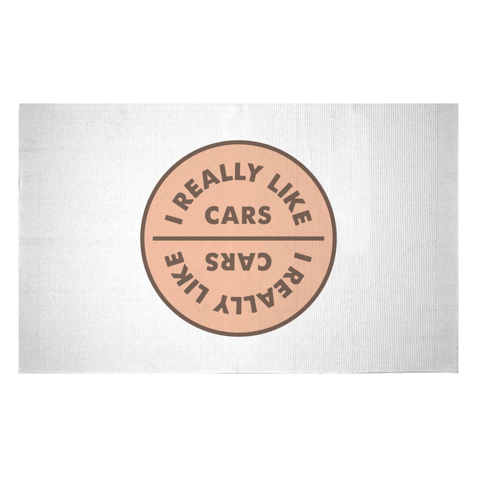 I Really Like Cars Woven Rug - Small